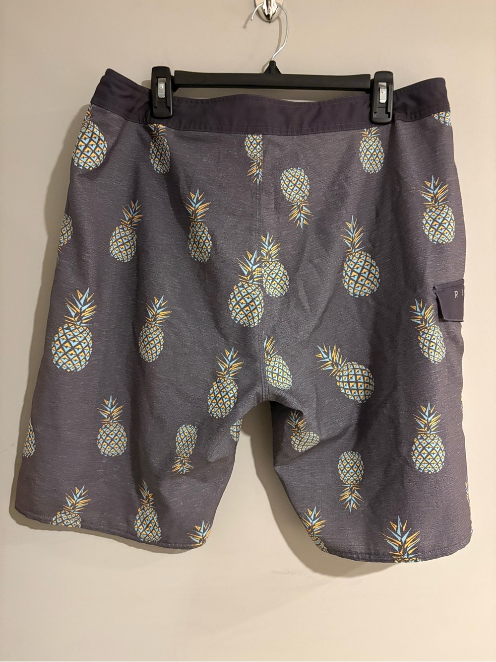 Rip Curl Men’s 36 Pineapple Board Shorts Gray Swim Trunks Surf Beach - Picture 5 of 6